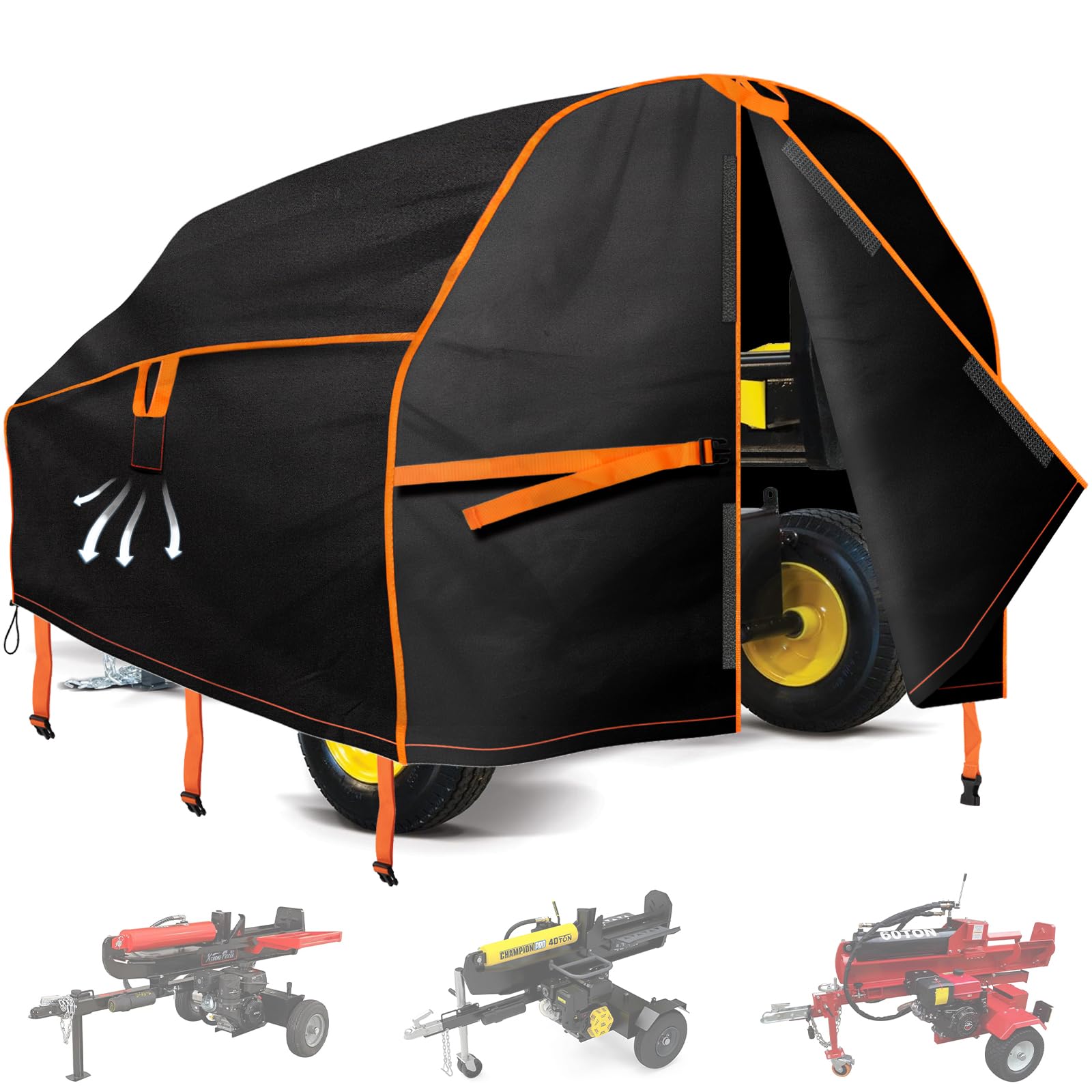 XL 27-50tons Log Splitter Cover Windproof And Waterproof Heavy