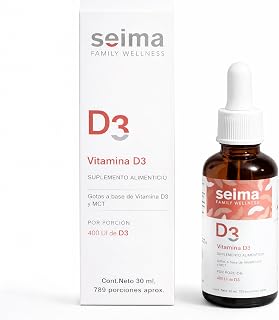 Seima Seima | Gotas A Base De Vitamina D3 Y Mct | 400 Ui | 789 Porciones Aprox | 30ml (30ml, D3)
