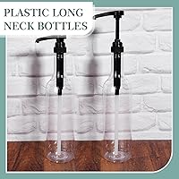 Vista 3 de Maxdot 12 Pcs 25 oz Syrup Bottles with Pump Long Neck Bottles Plastic Syrup Pump Dispenser for Coffee Bar Accessories Home Party
