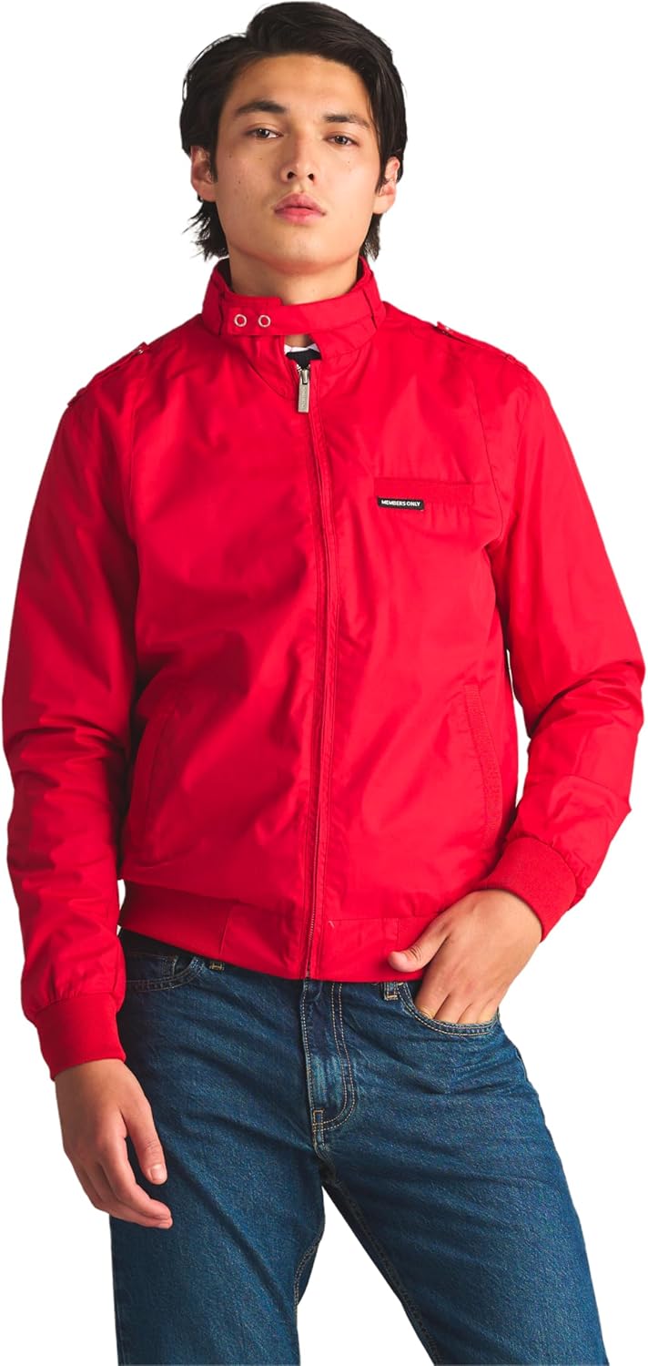 Members Only Classic Iconic Racer Lightweight Bomber Jackets Unisex - Image 5
