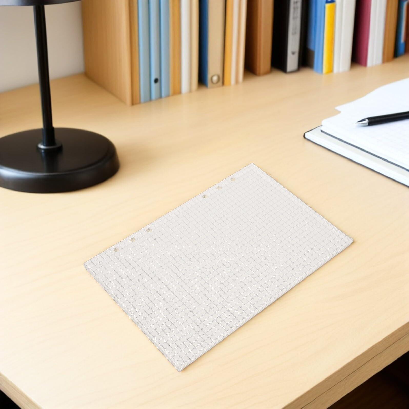 PLAFOPE 6 Stück Karierte Nachfüllseiten Lose Papier für Notizbücher Journal Einlagen Schreibpapier Geeignet für Studium Büro und Design