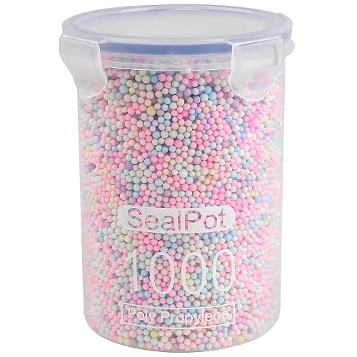 CCINEE 80000 Pieces Foam Balls Slime Supplies Colorful Foam Beads 2-3mm for Kids Art Homemade Slime, Wedding and Party Decorations - Multicolor