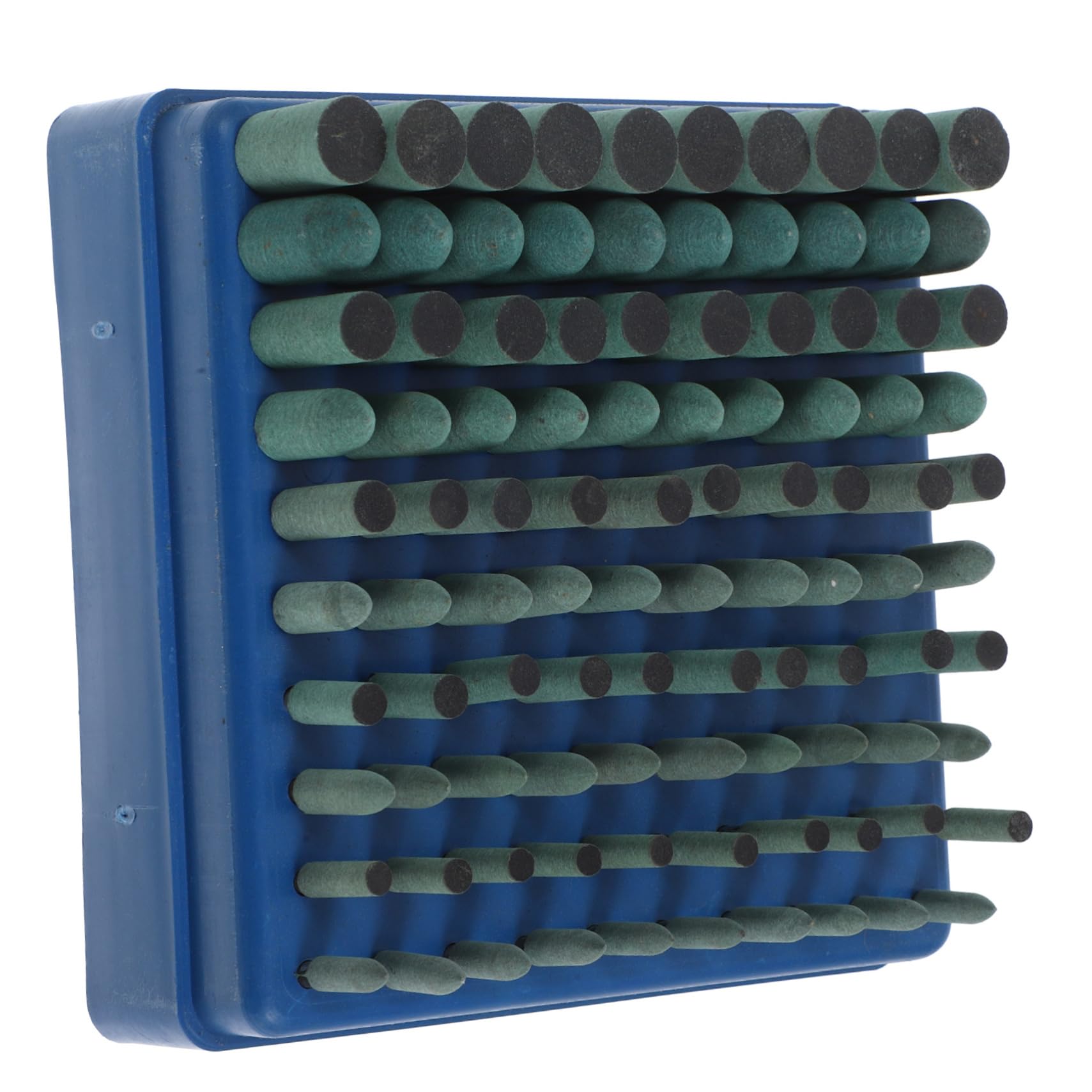 Jeu de Têtes de Meulage Montées Vertes, 100 Pièces, Acier Inoxydable