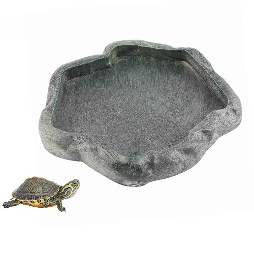 Yosoo Health Gear Cuenco de alimentación de Reptiles, Cuenco de Agua de Tortuga, Cuenco de Comida