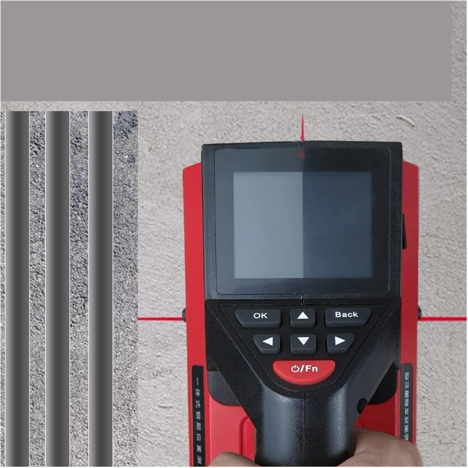 Stud Finder Wall Scanner, Electrical Pipe And Cable Detector Integrated Steel Bar Scanner High Precision Concrete Position Roof Thickness Detection,stud finder