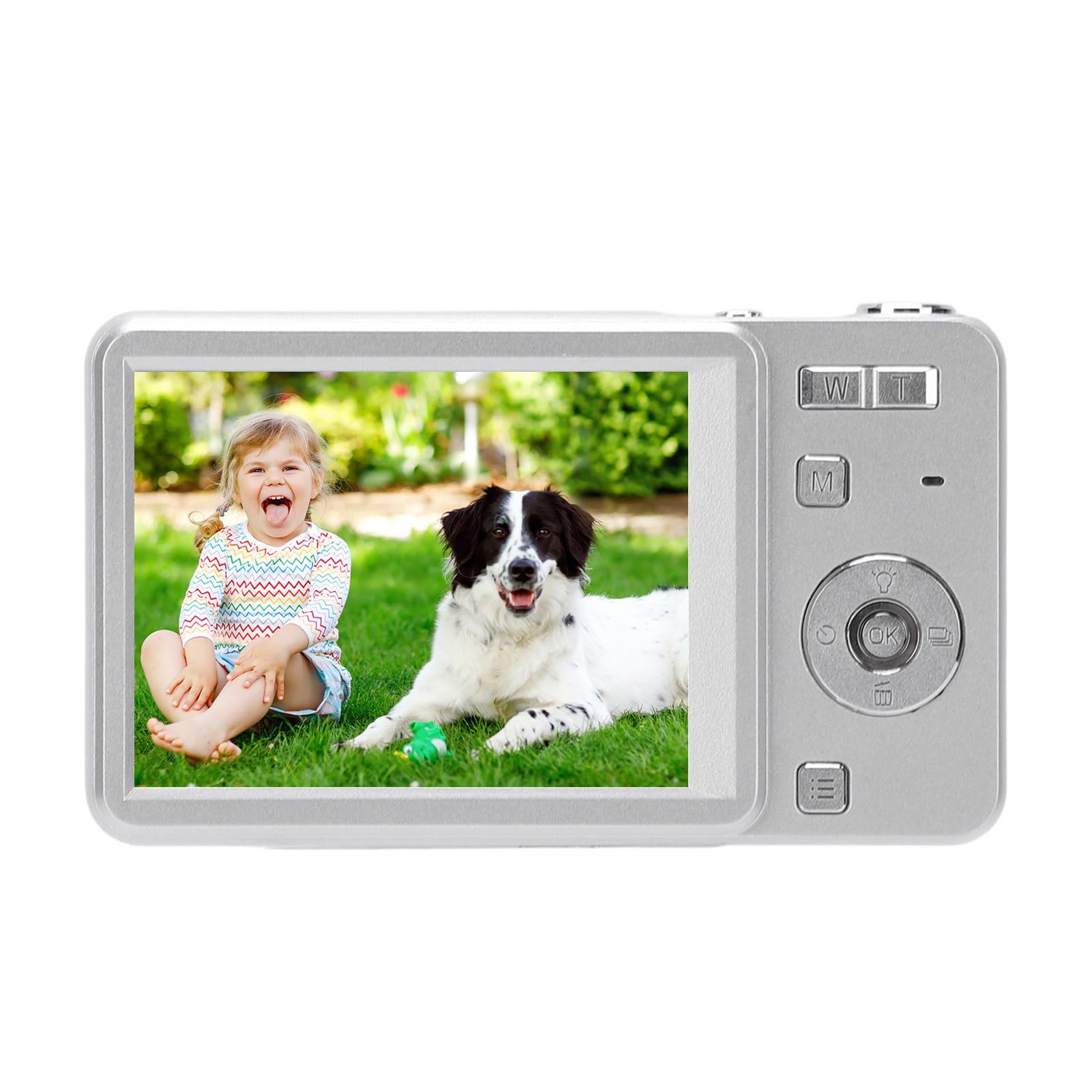 KIMISS Fotocamera Digitale, Fotocamera Vlog 4K da 64 MP con Messa a Fuoco