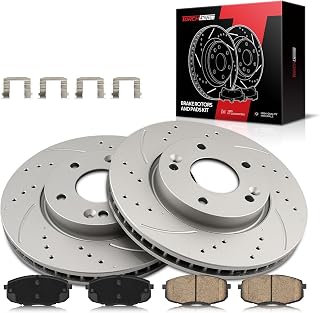Torchbeam Front Brake Kit for 2010-2013 Forte Koup 2.0L, 2010-2013 Forte 2.0L, Brake Pads and Rotors Kit Replacement 31543+D1397