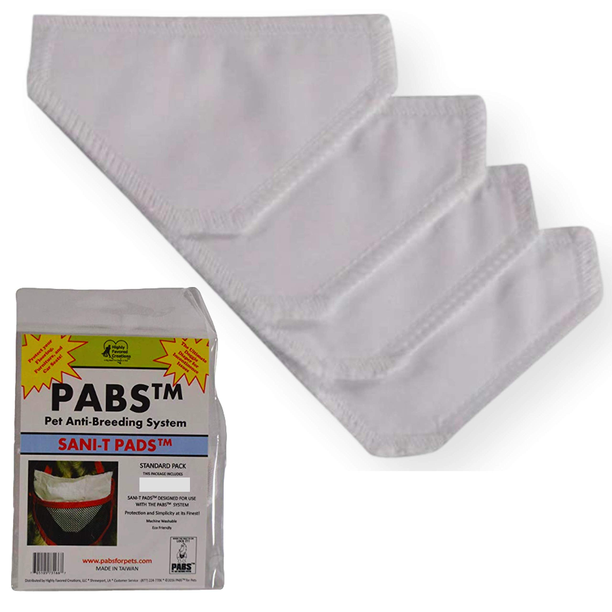 Pet Anti-Breeding System (PABS) Sani-T Pad Refill (4 Sani-T Pads, X-Large)