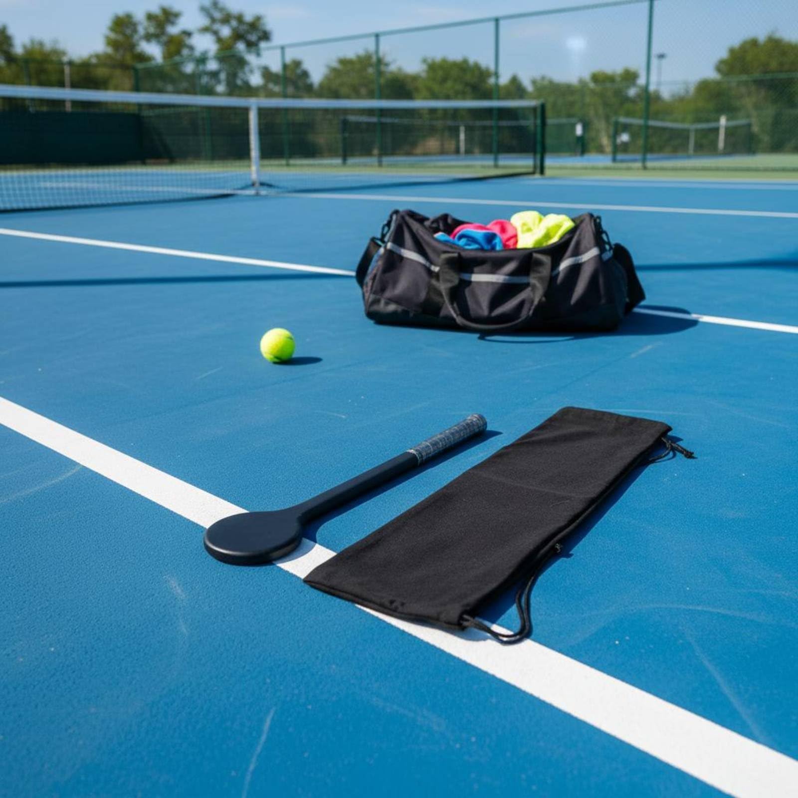 Qianly Raqueta Cuchara de Tenis Aumenta el el Control Raqueta de Agradable Ligero para Principiantes, Entrenamiento, Calentamiento