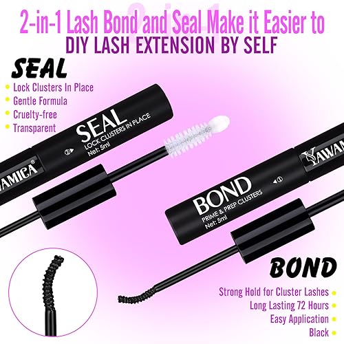 Miniatura 4 de Kit de extensión de pestañas esponjosas de 0.35 a 0.70 pulgadas, pestañas individuales de volumen 60D, kit de extensión de pestañas para