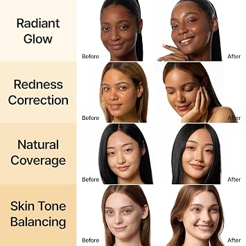 AGE20'S Light Skin Tone Cushion Foundation Set, Signature Essence Pact 21N & 17N, Cream Foundation, Dewy & Glow Finish, Natural Coverage, SPF 50+, Vegan, Korean Makeup