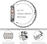 Vista 83 de WINGLE Correas de titanio para Apple Watch Band Ultra 3/2/1 Band Ultra de 1.929 in Series 11 10 1.811 in 1.772 in 1.732 in 1.654 in SE 3/2/1 Series