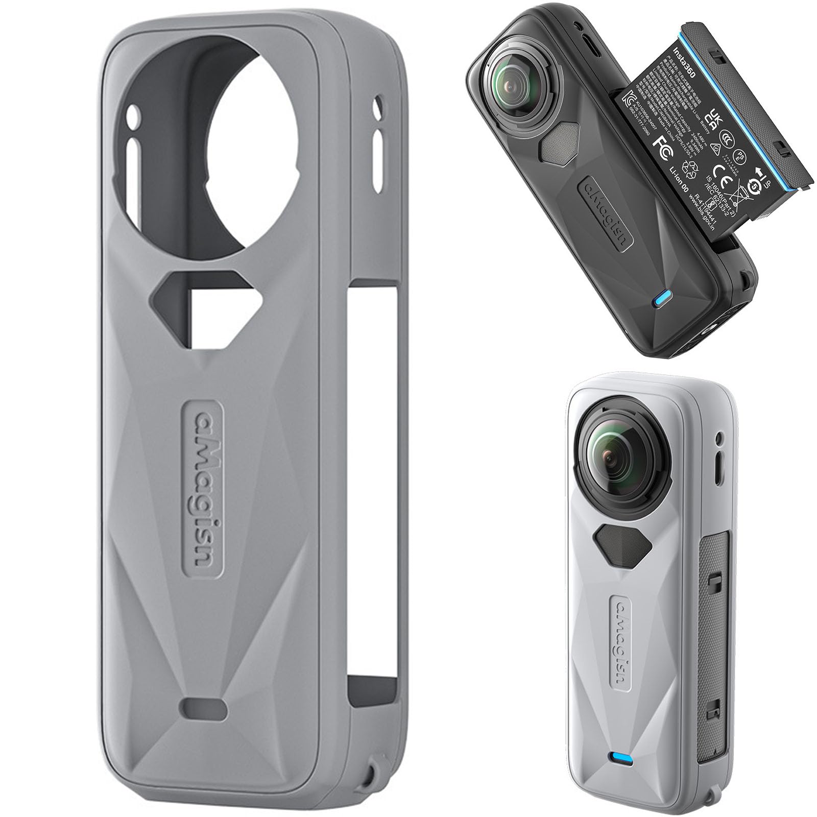 Custodia Protettiva GEEMEE Per Insta360 X5 – Frame In Plastica Leggera, Antigraffio, Con Dissipazione E Installazione Rapida, Colore Nero Custodia Insta360 X5 Protettiva