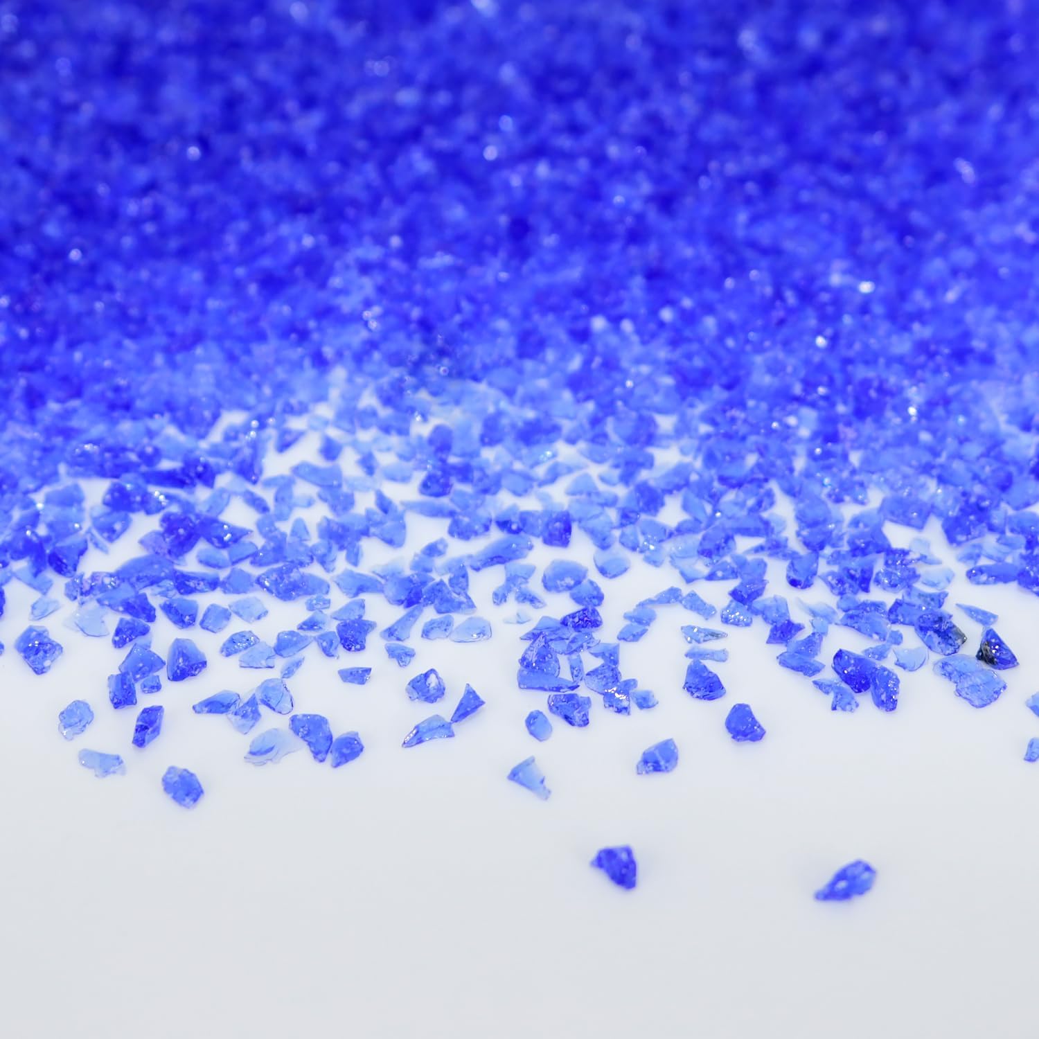 LePe Glitter Broken Crushed Glass Shards Crush 2-3mm 3.5oz/100g High Luster Sequins Gravel for DIY Phone Case, Nail Arts, Geode Resin Mold Coasters, Ornament Painting, Jewelry Making（Dark Blue）