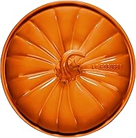 Vista 4 de Le Creuset Gres Figural Calabaza Panadero con Tapa, 9", Caqui Artichaut