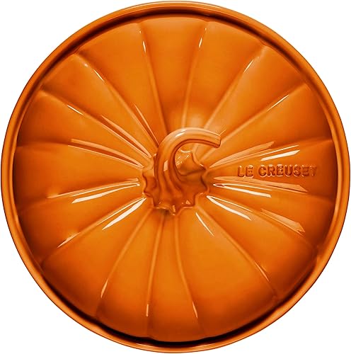 Miniatura 4 de Le Creuset Gres Figural Calabaza Panadero con Tapa, 9", Caqui Artichaut