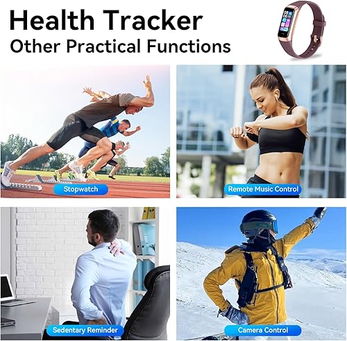 Miniatura 7 de Rastreador de actividad física con frecuencia cardíaca 247, monitor de sueño de presión arterial de oxígeno en sangre, rastreador de actividad 6 ATM