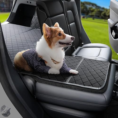 Miniatura 2 de Alfombrilla para maletero trasero para todo tipo de clima para Tesla Model Y Cargo Liners Funda para maletero con cubierta de asiento trasero para