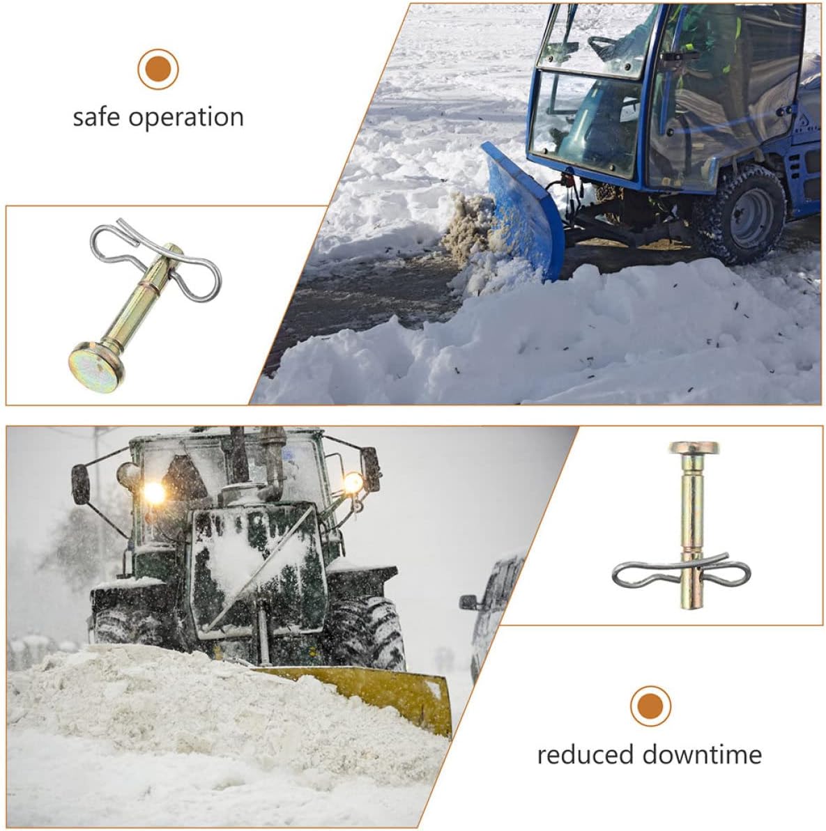 review YARNOW 10sets Snowblowers Throwers Pin for Replacement Pin: Carburetor Portable Compatible Snow Bolts Cotter Parts- Sturdy of Cotters Cub Metal Blower Shear and Durable Cadet