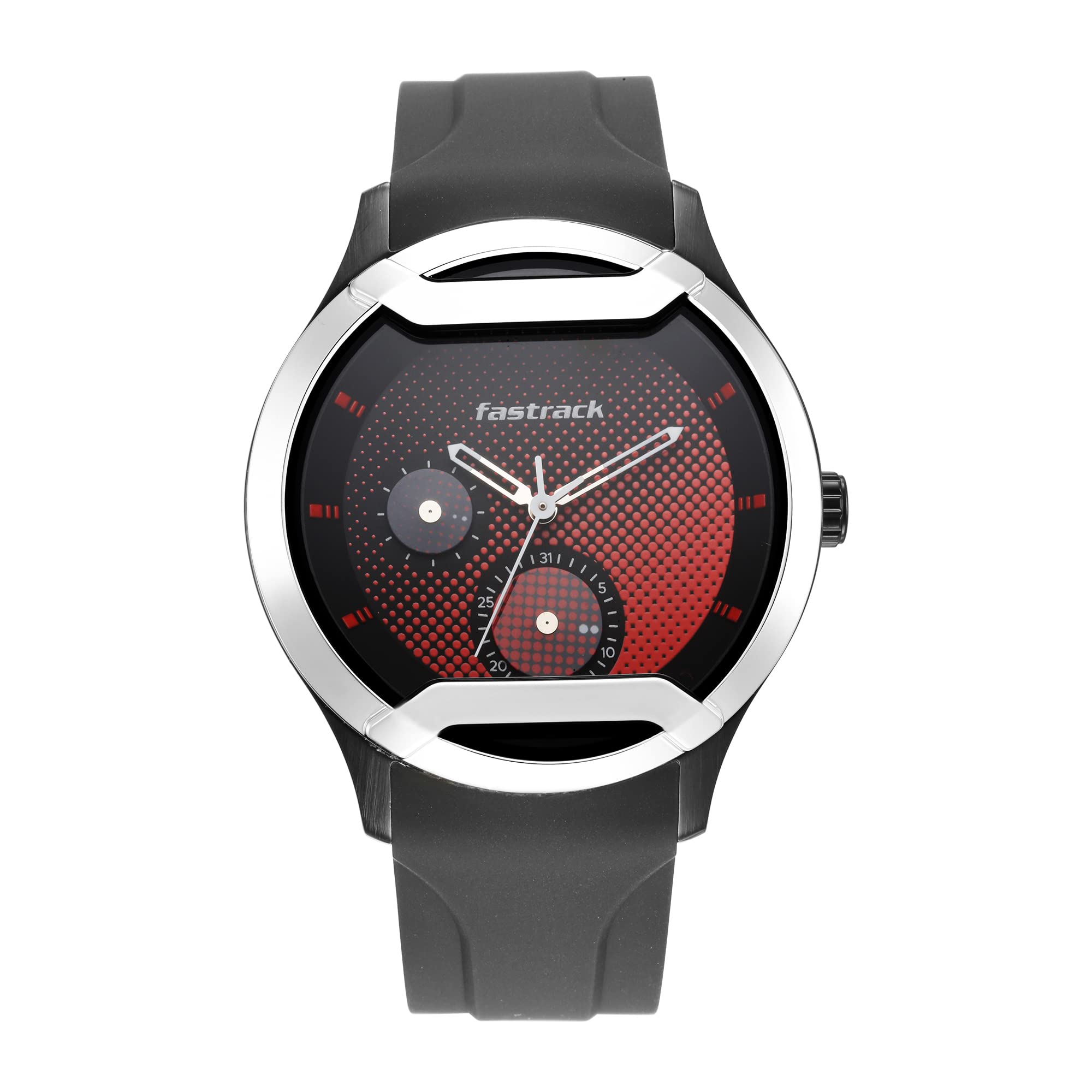 Fastrack Men Silicone Urban Bounce Analog Multicolor Dial Watch-3268Kp01, Band Color-Black (B09MC6SXQ7) Amazon Price History, Amazon Price Tracker