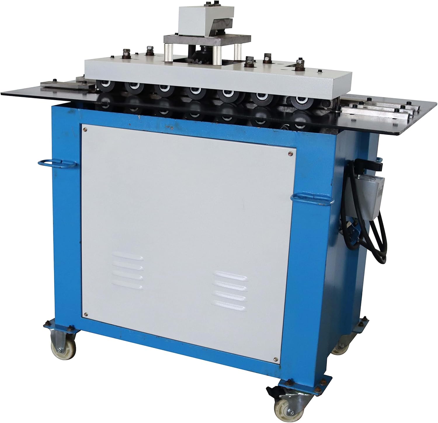 INTSUPERMAI Seam Lock Forming Machine Sheet Metal Lock Seam Roll Forming Machine Square Rectangular Ventilation Exhaust Pipes Sheet Metal Lock Seam Forming Machine 220V