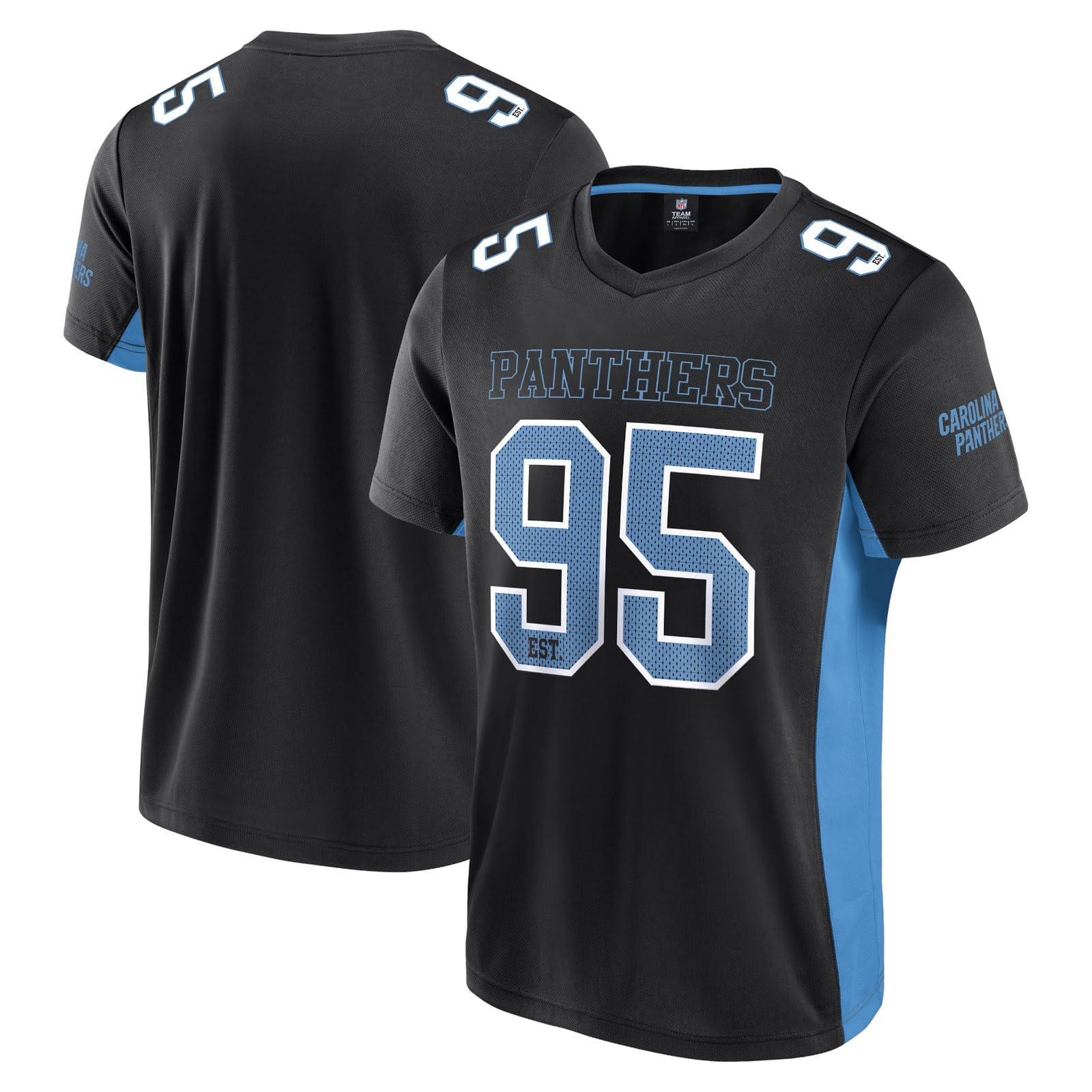 NFL Carolina Panthers Core Foundation Top Polymesh Shirt schwarz