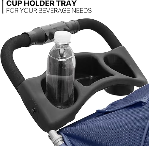 Miniatura 6 de MoNiBloom Cochecito para mascotas de 3 ruedas, jaula plegable para perros y gatos, con cubierta climática, cesta de almacenamiento y soporte para