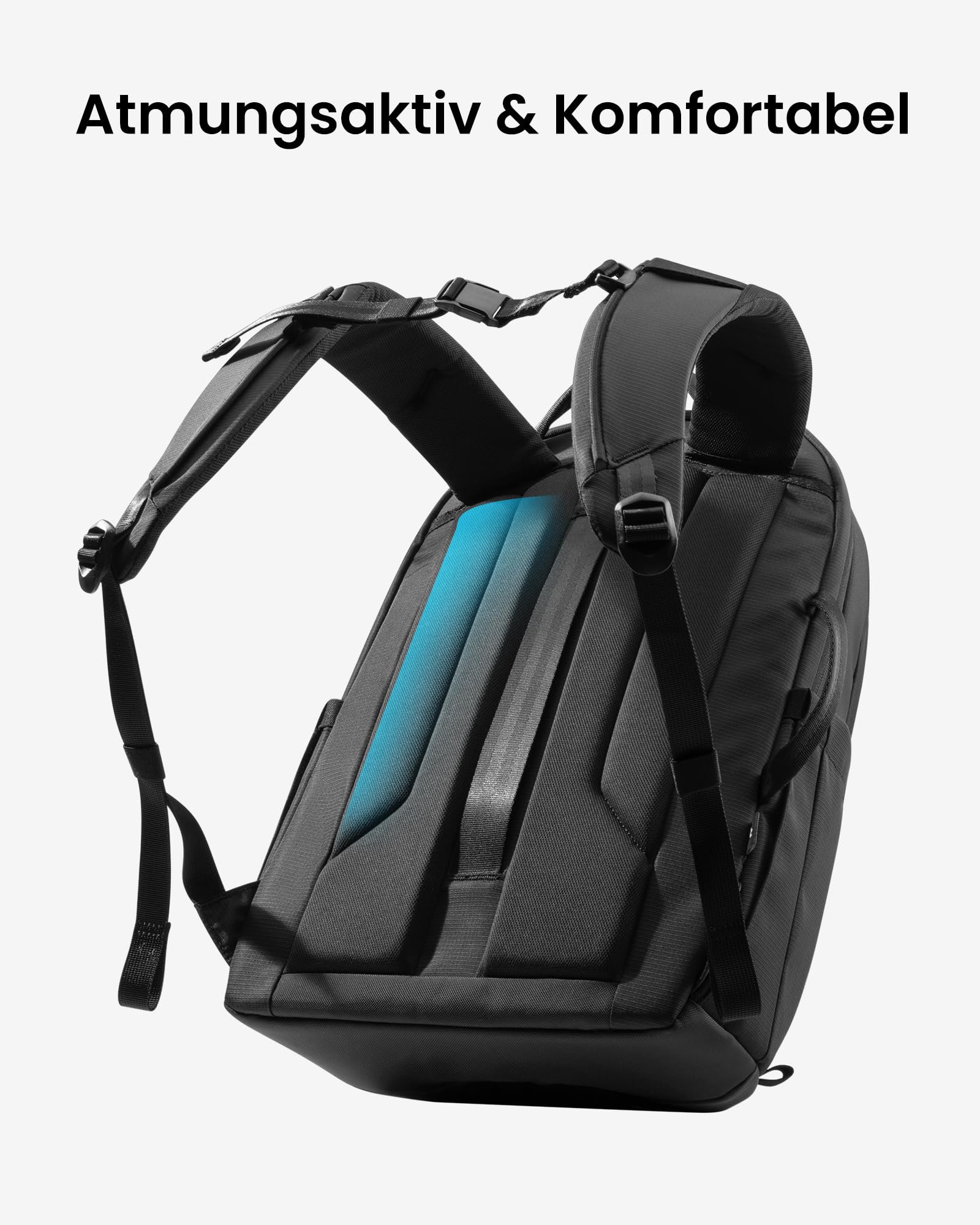 tomtoc Laptop Rucksack 22L, Business Rucksack Herren Damen mit Laptopfach
