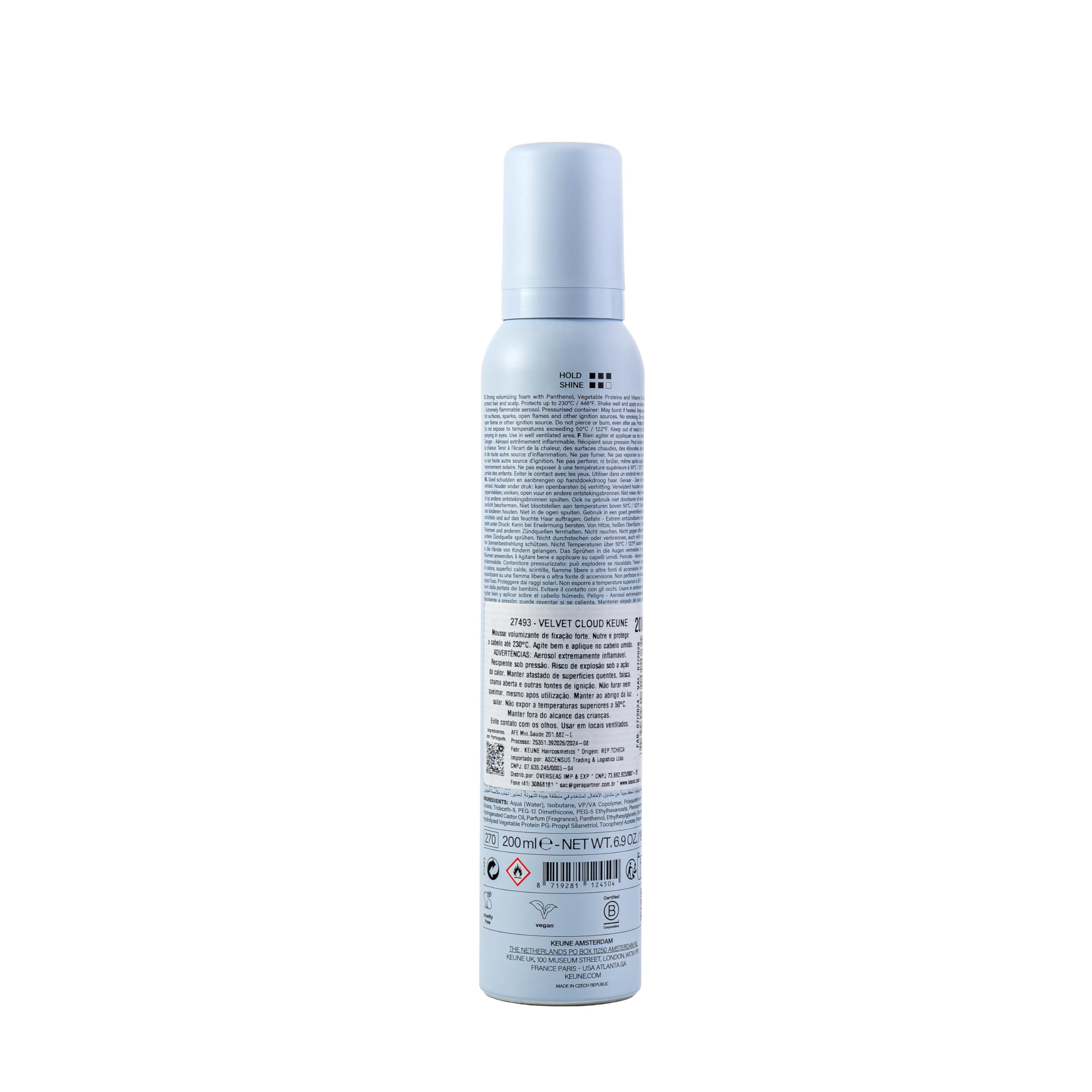 Keune Style Volume Velvet Cloud Strong Volume Foam 200ml