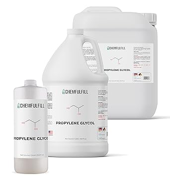 Chemfulfill Propylene Glycol - High Purity Industrial PG Propane-1,2-diol Gallon 128 fl oz