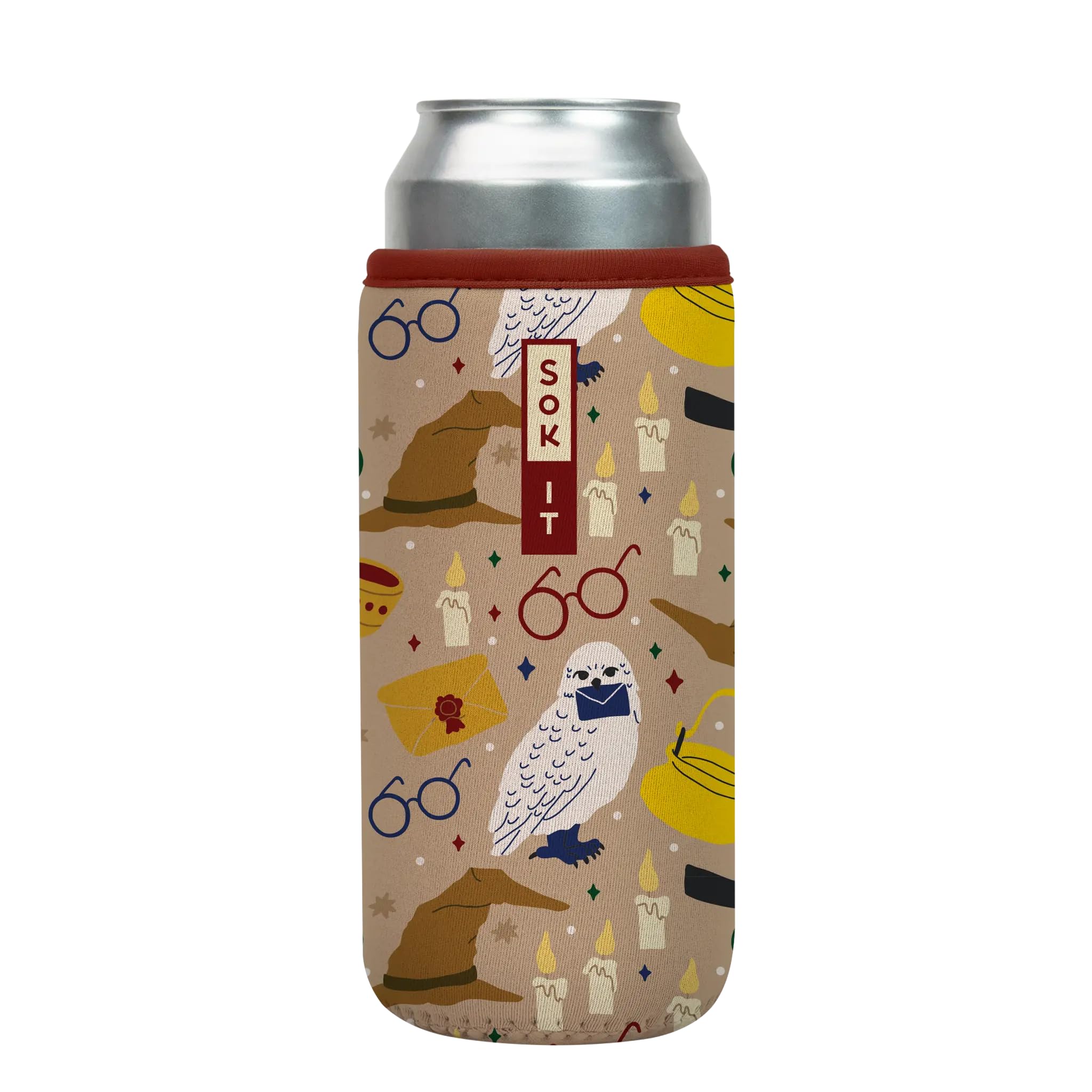Sok It CanSok Sleeve for Beer & Soda Insulated Neoprene Cover (Horcrux, 25oz Can Sleeve)