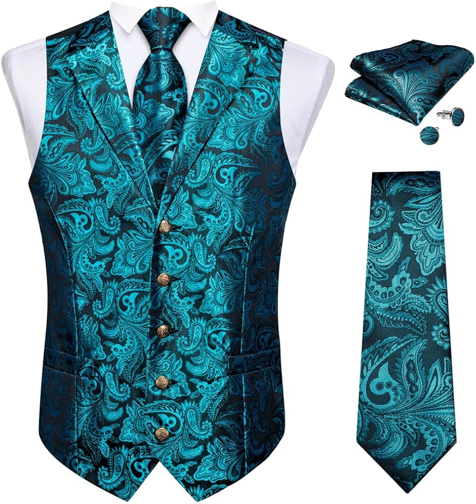 Traje De Lentejuelas A La Para Hombre, Chaleco Col... - Grandado