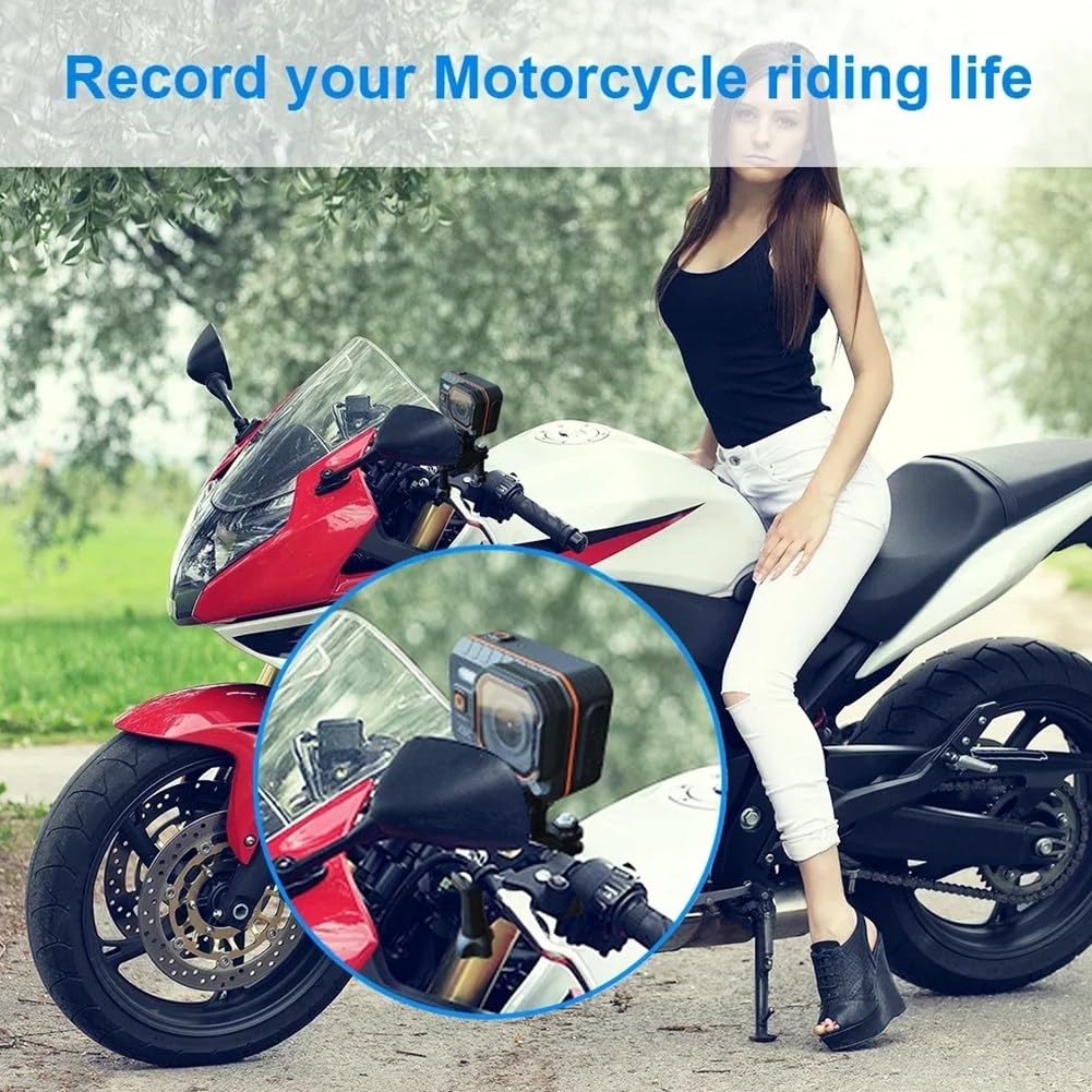 Outdoor Sport 4K HD 60FPS kamera Wi-Fi 170° szeroki kąt działania wodoodporna kamera do roweru motocyklowy z ekranem LED
