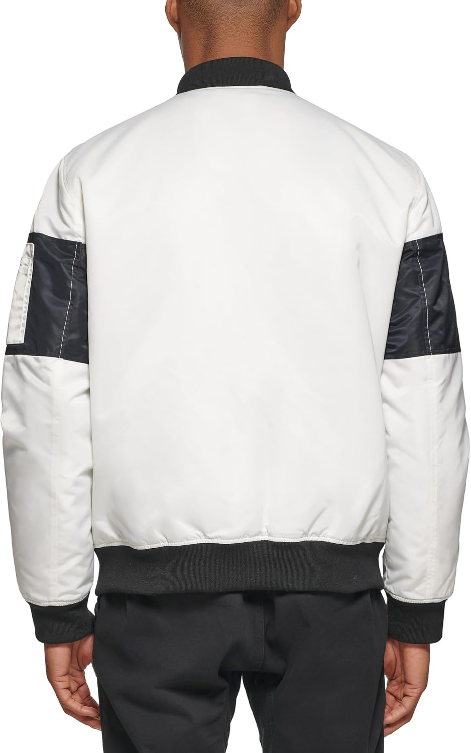 Tommy Hilfiger Mens Tommy Hilfiger Men's Flight Bomber With Contrast Sleeves