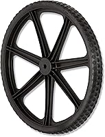 Rubbermaid Commercial M1564200 Big Cart Replacement Wheel - Durable Non-Pneumatic Black Tire for Models 5642 & 5642-61, Made in USA