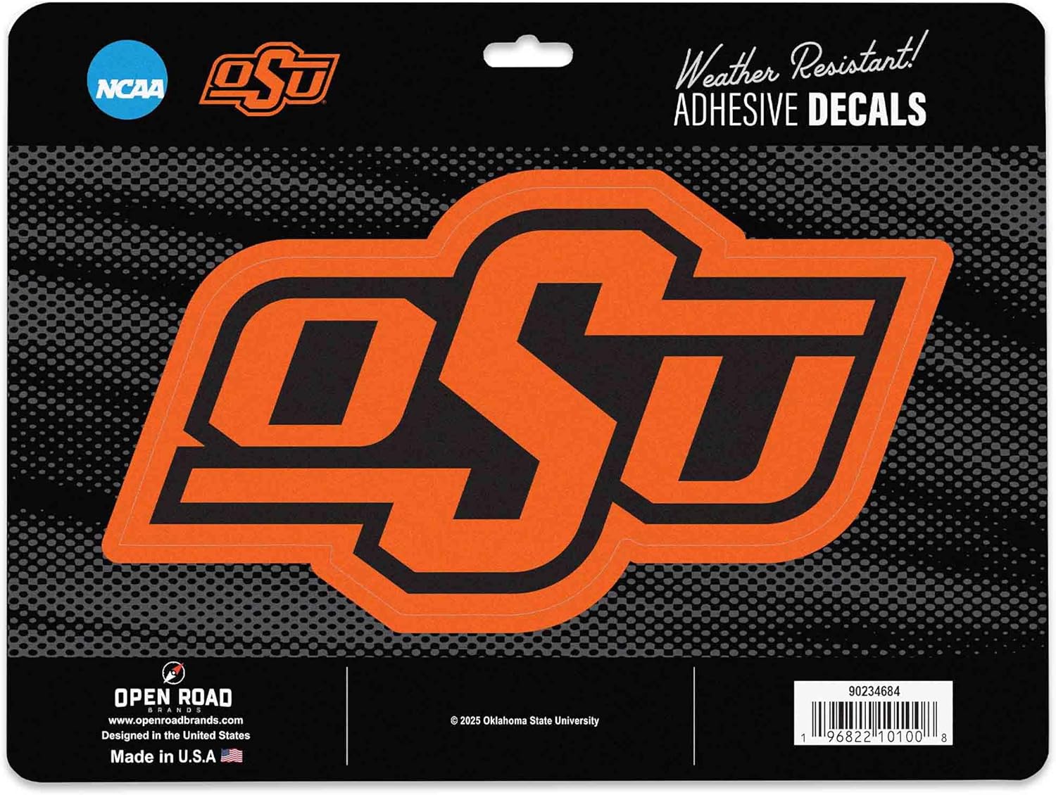 Oklahoma State University Logo Adhesive Vinyl Decal - Fun Cowboys Sticker for Car, Window, or Laptop