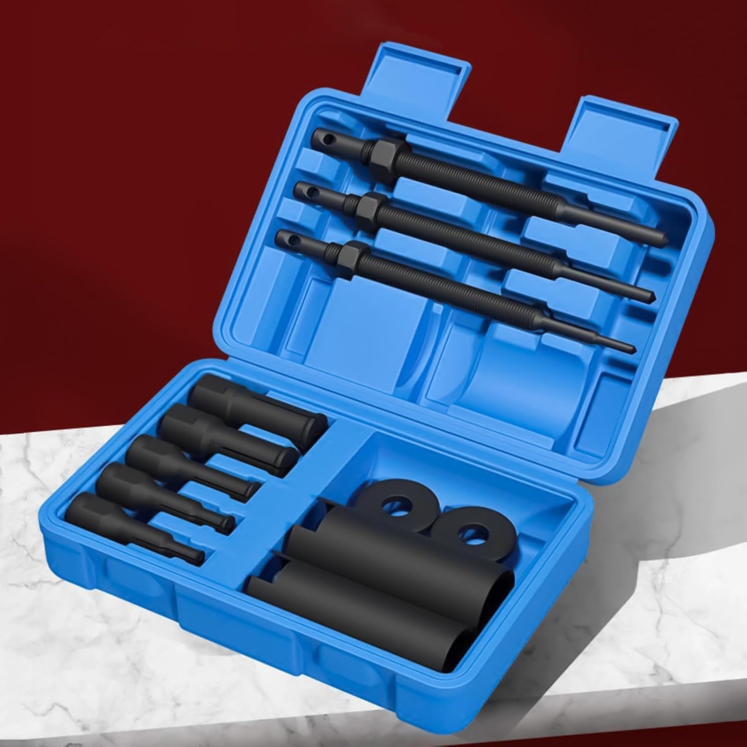 Bearing Puller Set, 12 Pieces 9-23mm, Heavy-Duty Rustproof Bicycle, Garage