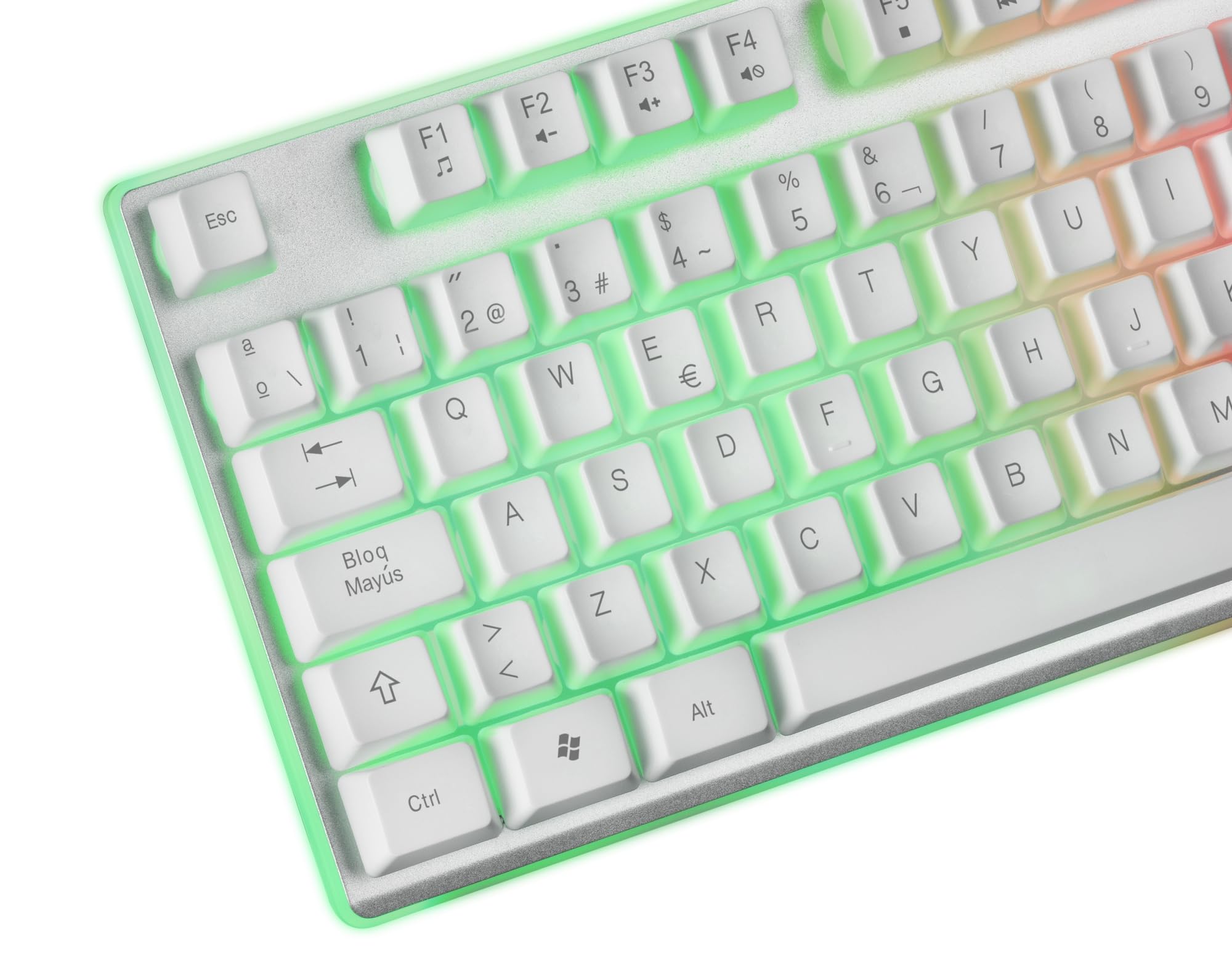 Mars Gaming MCPX, Idioma Español, Combo Gaming 3en1 con Teclado H-Mech Iluminado, Ratón Ultraligero 10000 dpi con Software y Alfombrilla XXL, Compatible con PC, PS4, PS5, Xbox, Blanco - 3