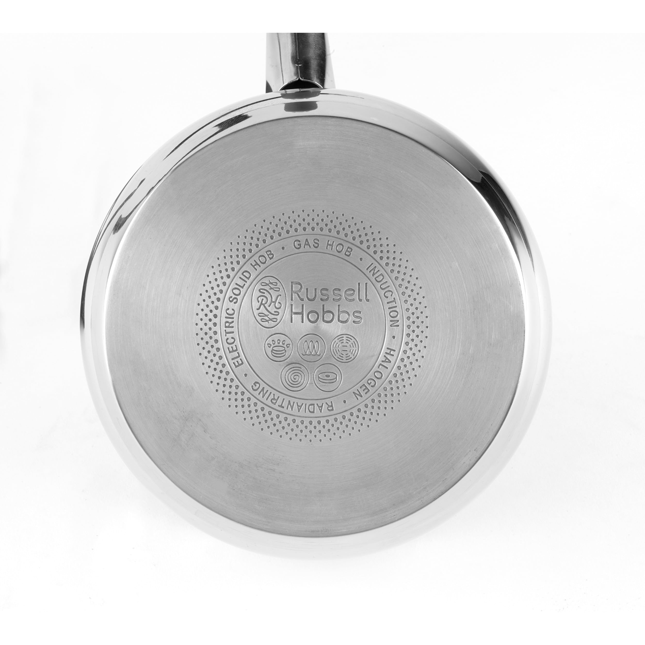 Russell Hobbs® RH01178EU - Batteria di casseruole in acciaio inossidabile da 3 pezzi | 16/18/20 cm | Con coperchi in vetro temperato