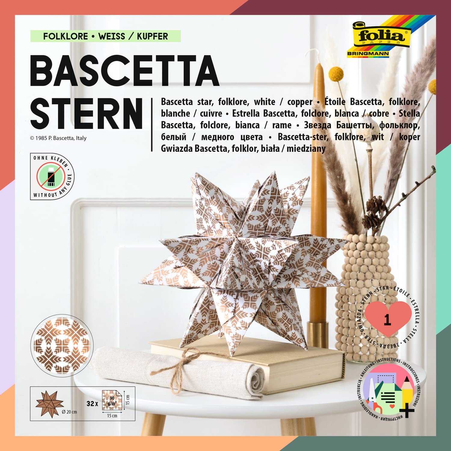Folia 407/1515 pieghevole bltter Bascetta della stella, Weiá/Stampa