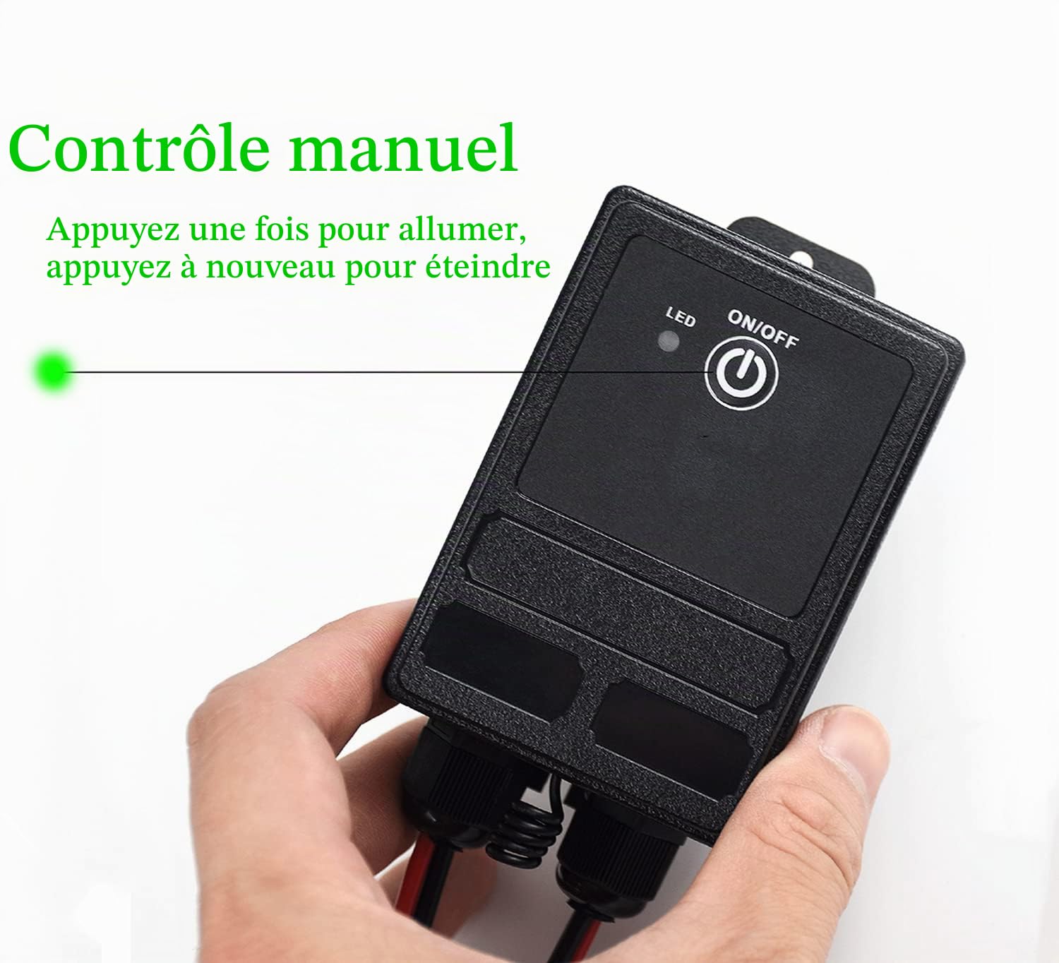 Interrupteur a Telecommande12v,IP65 Impermeabile Commutateur a Distance sans Fil,DC12V/24V/48V/72V RF Commutateur à Telecommande,40A Relais avec 9400ft de Long Rayon