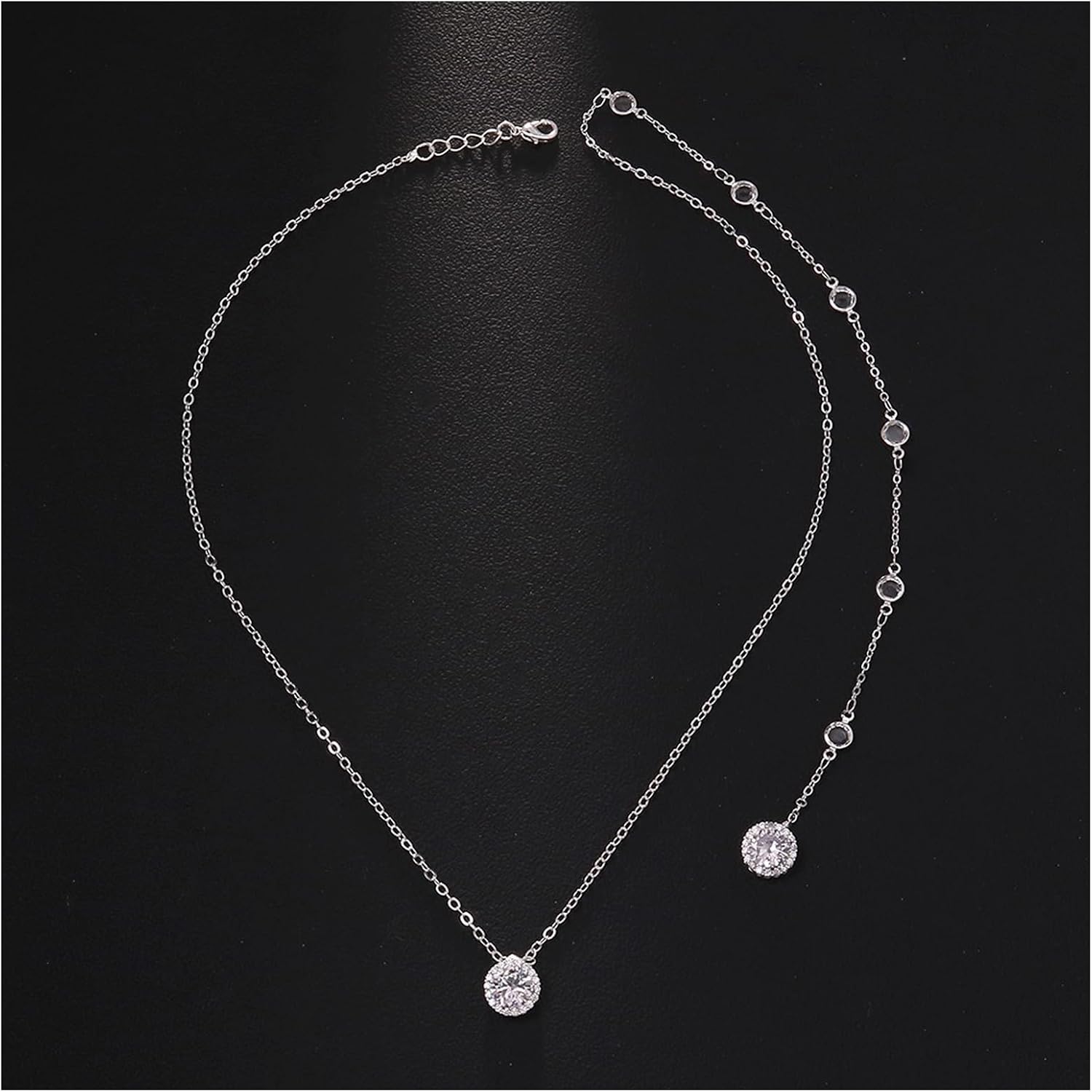 Rhinestone Backdrop Body Chain Jewelry Sexy Simple Long Body Chain Necklace Bridal Wedding Backdrop Backless Dress Accessories Jewelry for Women