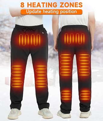 FERNIDA Heated Pants for Women Men with Battery Pack Fleece Electric Pants