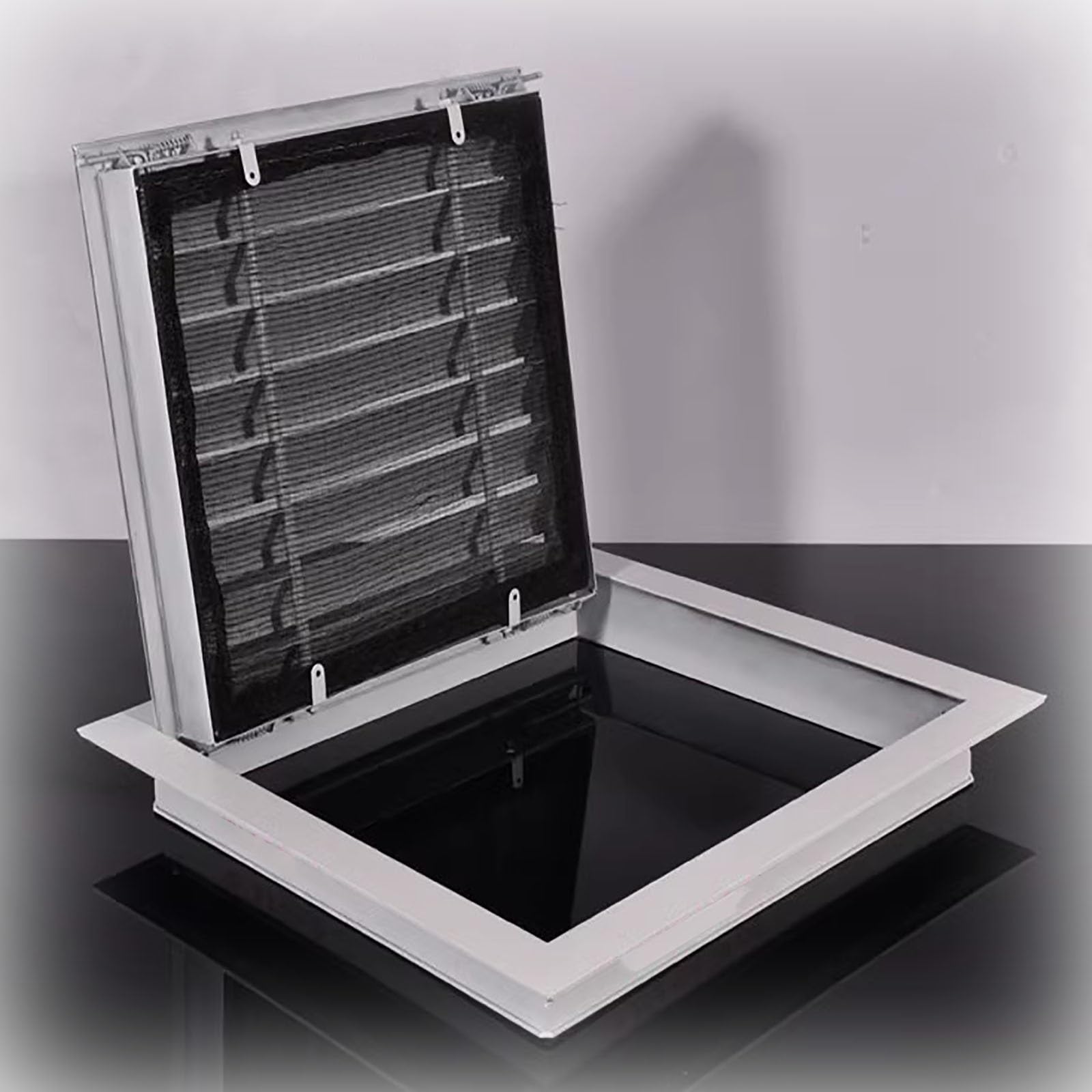 Griglia di Ventilazione Copertura Di Protezione Per Sfiato Quadrato Con Rete, Copertura Per Ventola Di Ventilazione Del Radiatore Bianco Per Scarico, Pannello Di Accesso Rimovibile In Metallo(500 x 50