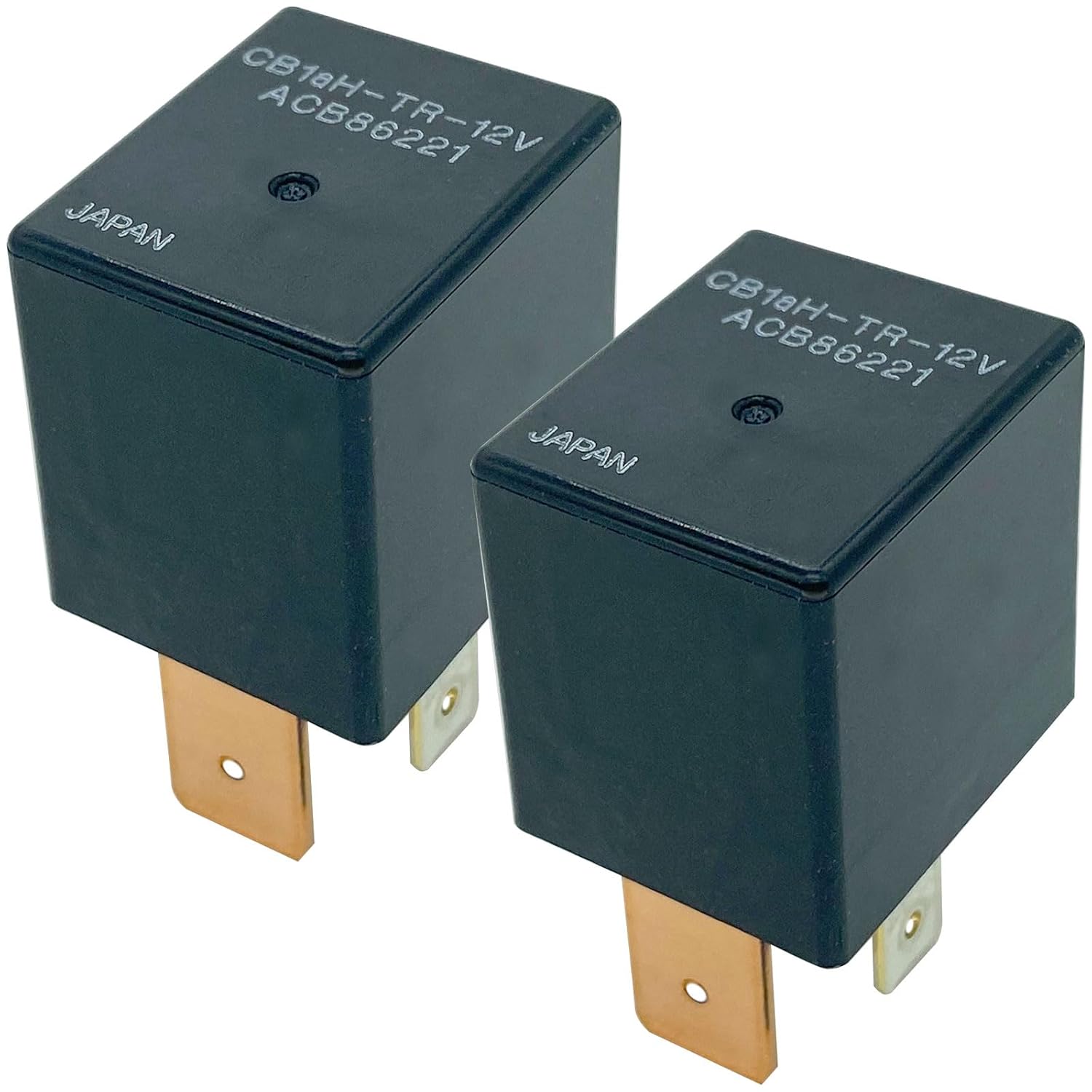 2-Pack CB1aH-TR-12V ACB86221 Relay - 70A 12VDC 4-Pin SPST Automotive Relay with Resistor - Compatible with BMW/Tesla - Fixes High-Voltage System & Battery Isolation Faults