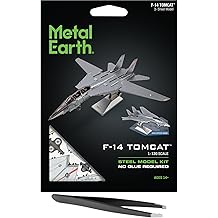 مجموعة نماذج معدنية ثلاثية الأبعاد من Fascinations Metal Earth F-14 Tomcat مع ملقط