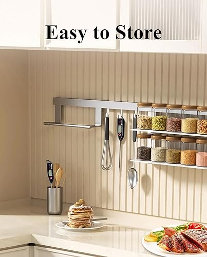 Miniatura 6 de Wisebee Termómetro digital para carne, termómetro de lectura instantánea para alimentos con sonda reductora IPX7 resistente al agua Función de