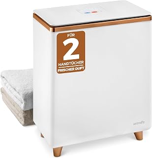 SereneLife Handtuchwärmer Eimer 20L Elektrisch Stehend Roségold– Handtuchtrockner mit Timer, ideal für Badetücher und Bademäntel, Spa