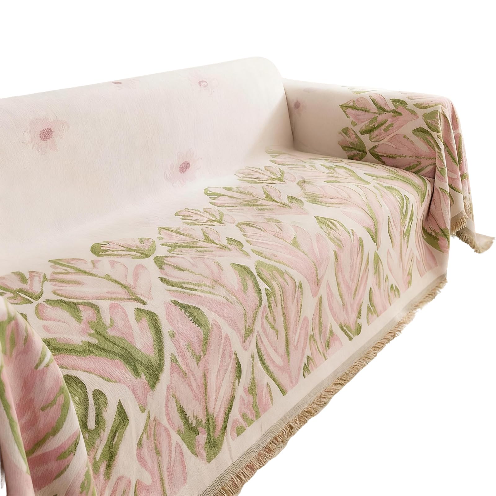 Jazuaiao Sofa Slipcover Slip Proof Backing Machine Washable Cover Reversible Sofa Cover Blanket Reversible Stretchable Couch Slipcover