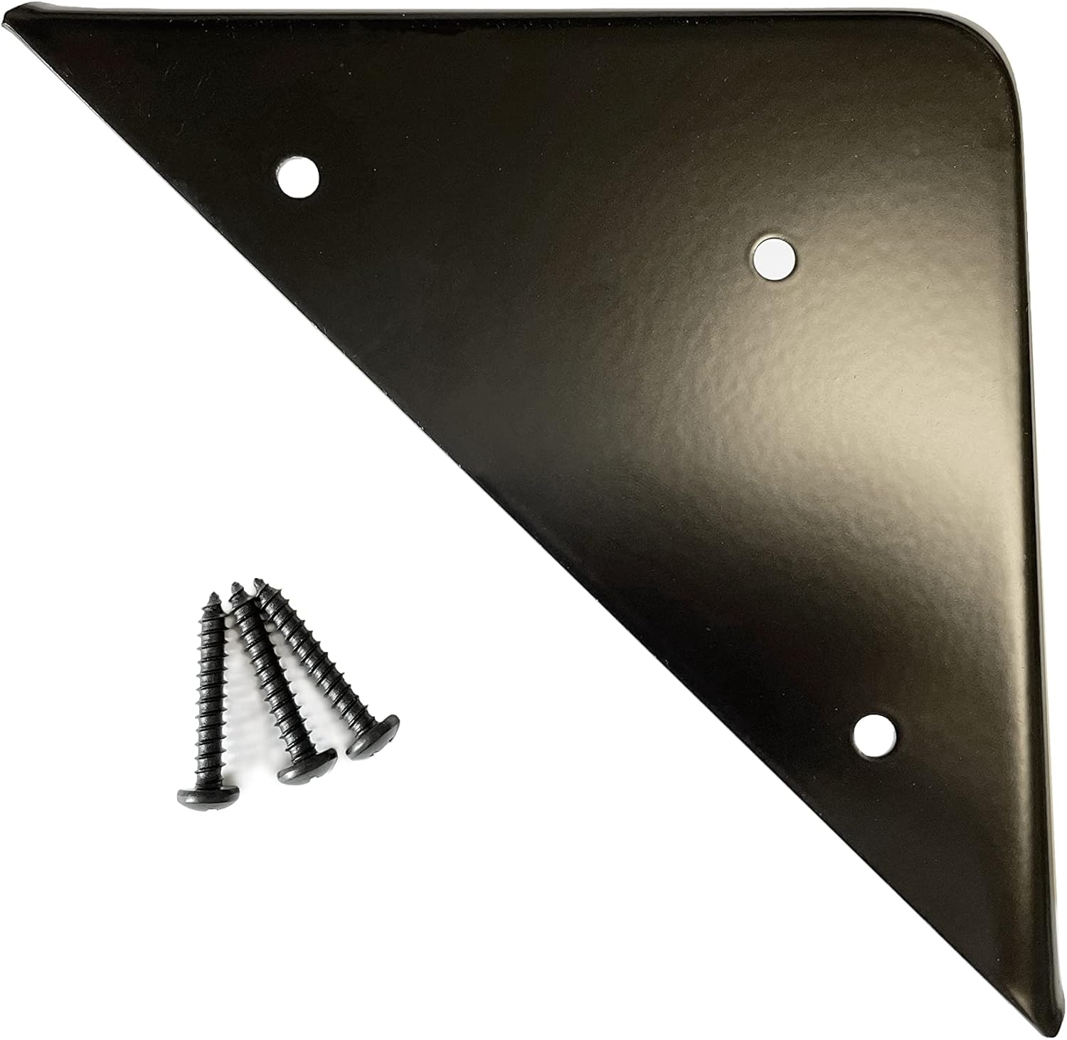 Corner Protector, Rounded Corner Protector, Metal, Black, 4 Pack
